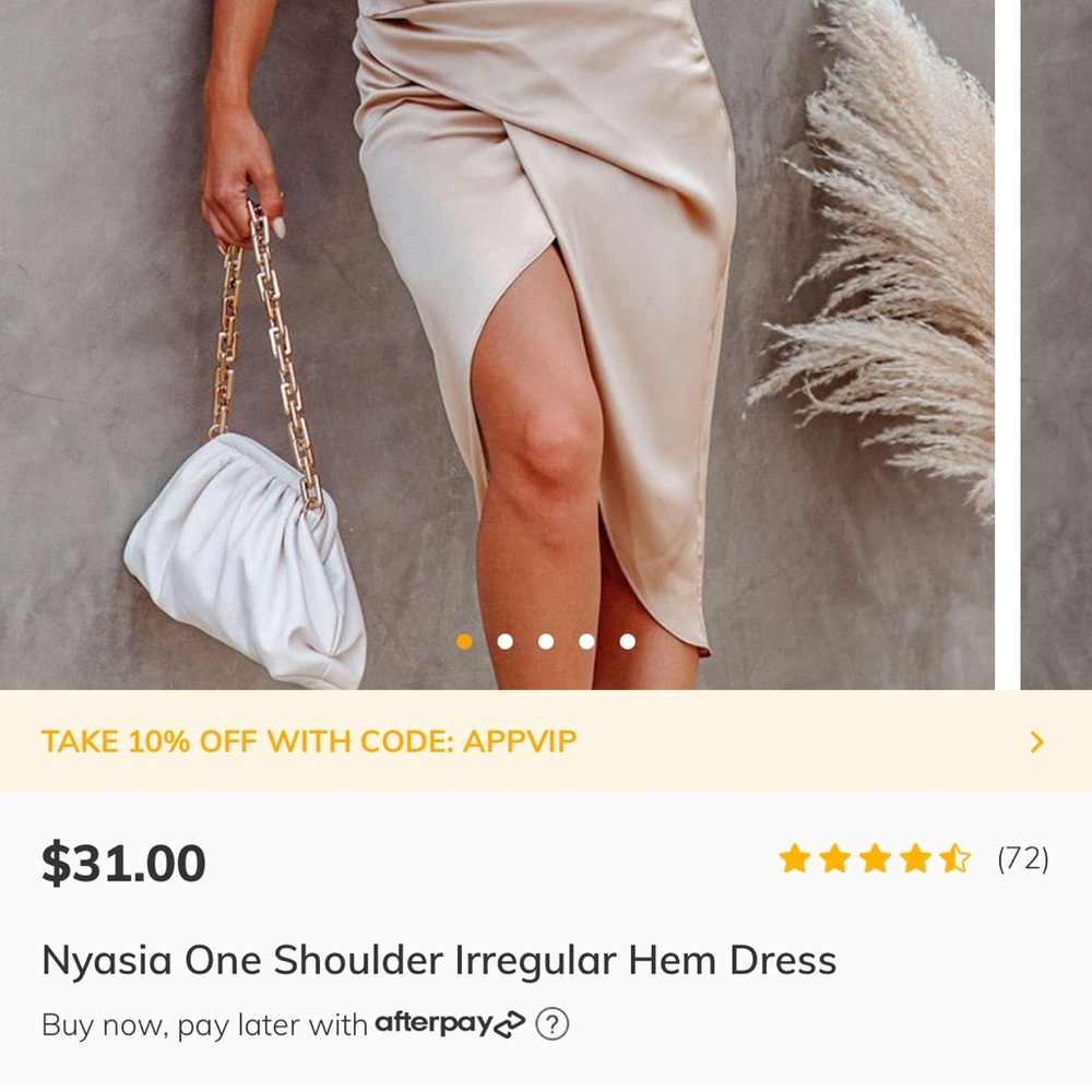 BRAND NEW Cupshe Nyasia One Shoulder Dress 👗 - Picture 4 of 6